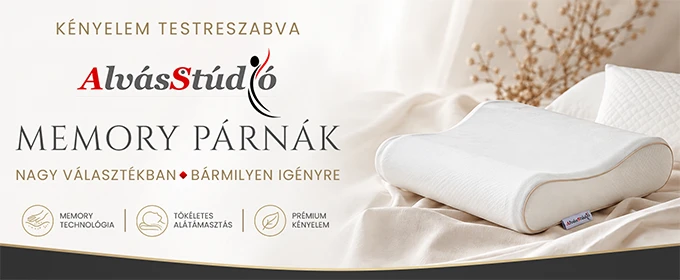 Alvásstúdió memory párnák nagy választékban, bármilyen igényre