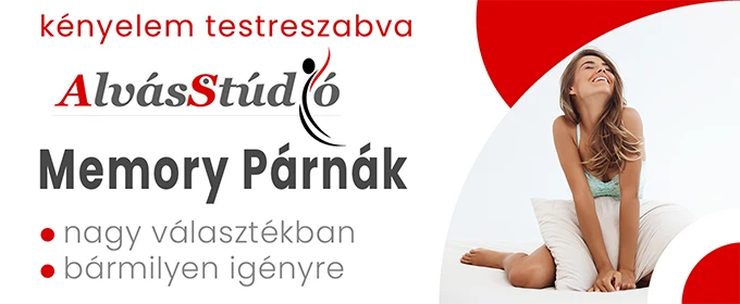 Alvásstúdió memory párnák nagy választékban, bármilyen igényre
