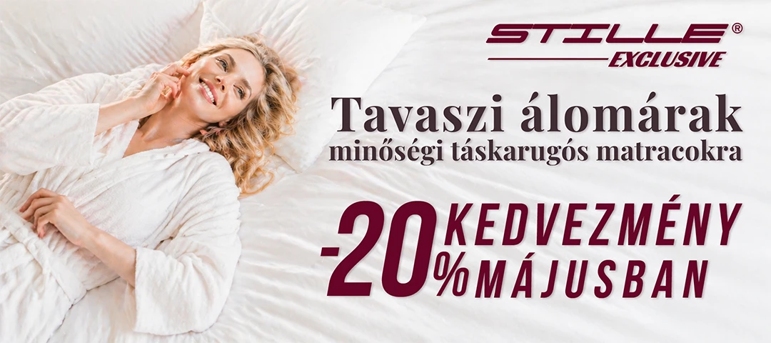 Stille Exclusive táskarugós matrac 20% kedvezménnyel