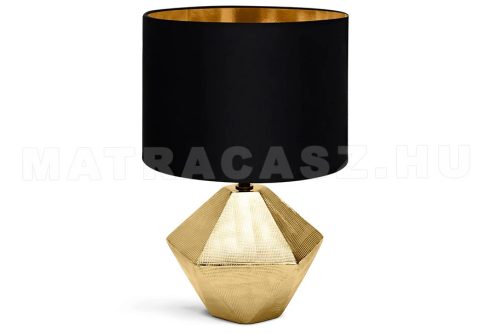Orlando Diamante kerámia asztali lámpa arany-fekete színben