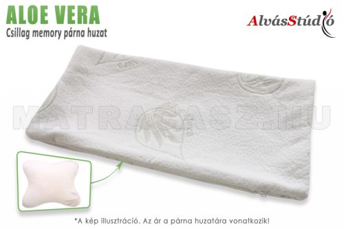 AlvásStúdió Csillag párna huzat - Aloe Vera 