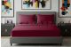 Alvásstúdió Jersey gumis lepedő Burgund 200-220x200 cm