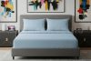 Alvásstúdió Jersey gumis lepedő Hellblau 70x140 cm