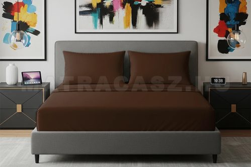 Alvásstúdió Jersey gumis lepedő Nougat 90-100x200 cm