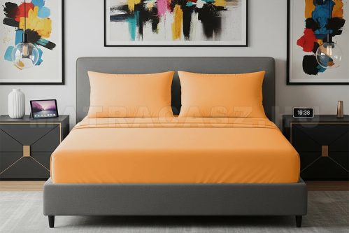 Alvásstúdió Jersey gumis lepedő Orange 90-100x200 cm