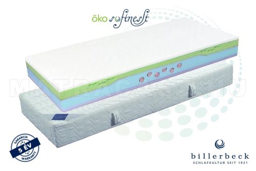 Billerbeck Davos 7 zónás hideghab matrac Öko SoftNesst padozattal 130x200