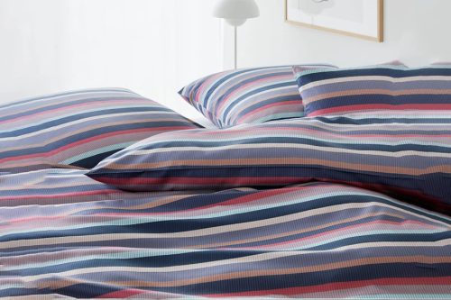 Elegante 3 részes Mako-szatén ágyneműhuzat - COLOR STRIPE