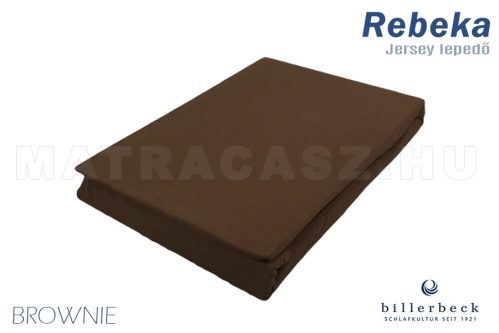 Billerbeck Rebeka Jersey gumis lepedő Brownie 90-100x200 cm