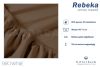 Billerbeck Rebeka Jersey gumis lepedő Brownie 90-100x200 cm
