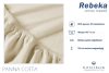 Billerbeck Rebeka Jersey gumis lepedő Panna Cotta 140-160x200 cm