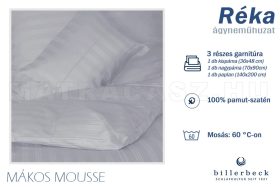   Billerbeck Réka 3 részes pamut-szatén ágyneműhuzat - Mákos mousse