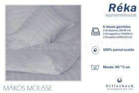   Billerbeck Réka 5 részes pamut-szatén ágyneműhuzat - Mákos mousse