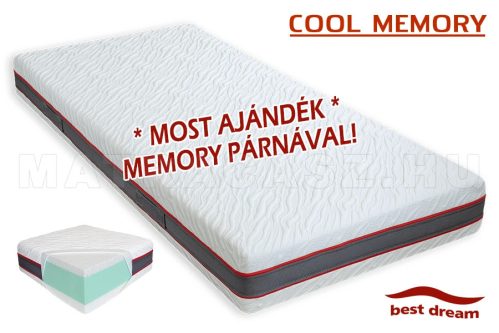 Best Dream Cool Memory matrac 200x200 cm - Ajándék memory párnával
