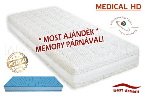Best Dream Medical HD matrac 140x200 cm - ajándék memory párnával