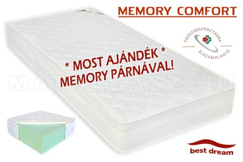 Best Dream Memory Comfort matrac 200x200 cm - ajándék memory párnával