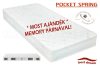 Best Dream Pocket Spring táskarugós matrac 100x200 cm - ajándék memory párnával
