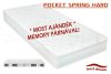 Best Dream Pocket Spring Hard táskarugós matrac 100x200 cm - ajándék memory párnával
