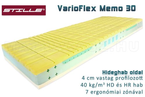 VarioFlex Memo 30 zónázott memory matrac 100x200 3D Tencel huzattal