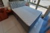 Toscana világoskék OUTLET boxspring szövet ágy 180x200 (Soroksári út)
