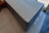 Toscana világoskék OUTLET boxspring szövet ágy 180x200 (Soroksári út)