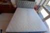 Toscana világoskék OUTLET boxspring szövet ágy 180x200 (Soroksári út)