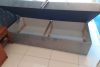 Toscana világoskék OUTLET boxspring szövet ágy 180x200 (Soroksári út)