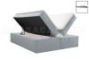 Toscana világoskék OUTLET boxspring szövet ágy 180x200 (Soroksári út)