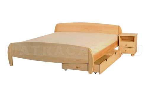 Luca bükk franciaágy kerekített fejvéggel 100x200 Bükk