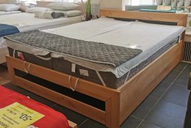   Santos ágyneműtartós OUTLET éger ágykeret 160x200 (Váci út)