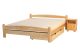 Turku egyszerű letisztult bükk ágykeret 140x200 Bükk