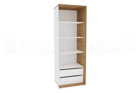   Manhattan 3 polcos, 2 fiókos jobboldali gardróbszekrény elem (60 cm)