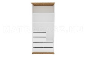   Manhattan 2 polcos,  2+2 fiókos középső gardróbszekrény elem (90 cm)