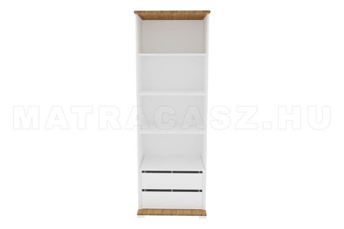 Manhattan 3 polcos, 2 fiókos középső gardróbszekrény elem (70 cm)