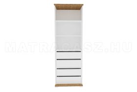   Manhattan 2 polcos,  4 fiókos középső gardróbszekrény elem (60 cm)