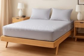 Naturtex Jersey gumis lepedő Grey 90-100x200 cm