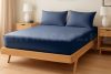 Naturtex Jersey gumis lepedő Iron Blue 80-100x200 cm