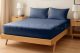 Naturtex Jersey gumis lepedő Iron Blue 80-100x200 cm