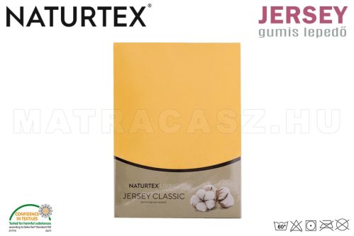 Naturtex Jersey gumis lepedő kukoricasárga 180-200x200 cm