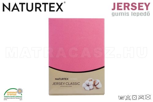 Naturtex Jersey gumis lepedő matt rózsaszín 140-160x200 cm