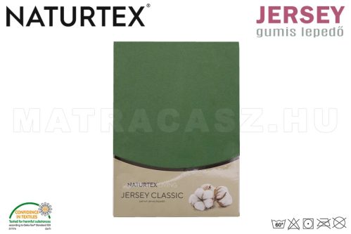 Naturtex Jersey gumis lepedő olajzöld 80-100x200 cm