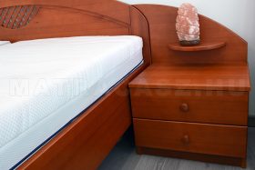 Márta éjjeliszekrény bükk 2 fiókos vitorlás balos