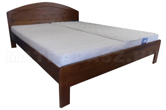 Réka fenyő ágy legyezőformájú magas fejtámlával, alacsony lábvéggel 120x200