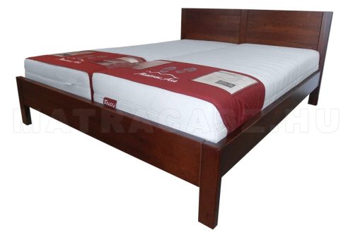 Spencer modern, pácolt fenyő ágy tömör fejvéggel 160x200