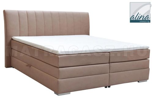 Alina - Tobias ágyneműtartós boxspring franciaágy szett 180x200 Marvin-S matraccal, Linus feltéttel