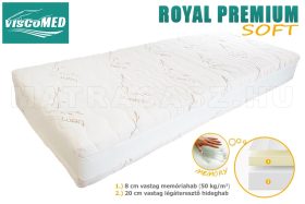   ViscoMed Royal Premium SOFT memory matrac 80x200 steppelt aloevera